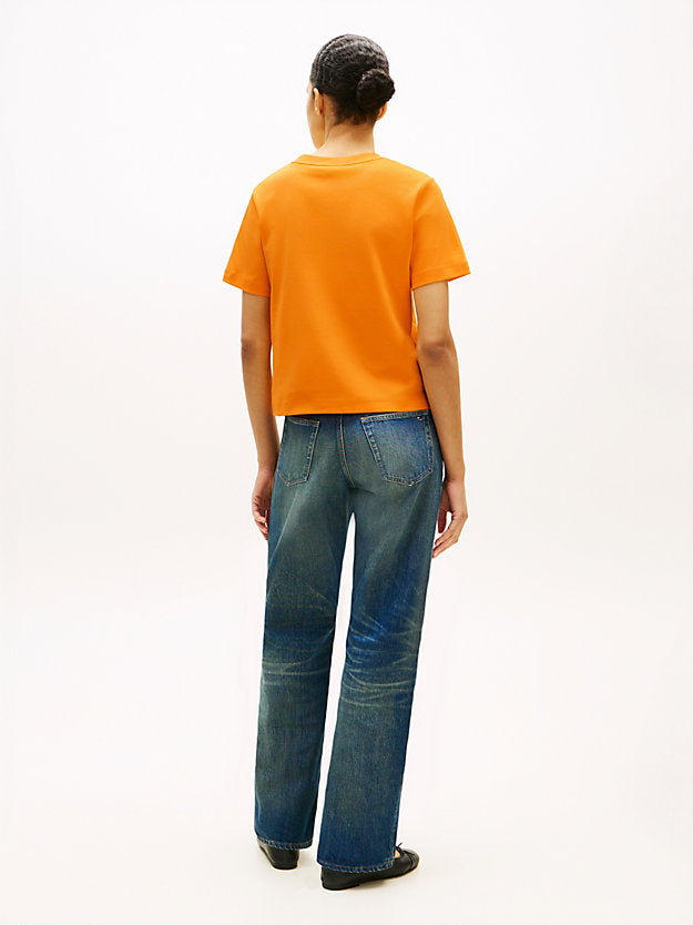 Boxy Interlock Knit T-Shirt
