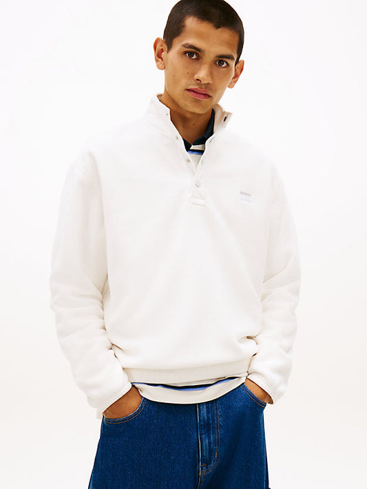 Back Logo Relaxed Polar Fleece Sweatshirt
