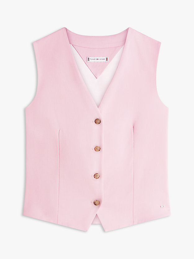 Timeless Wool Blend Gold-Tone Button Waistcoat