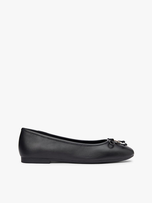 Monogram Charm Leather Ballerinas