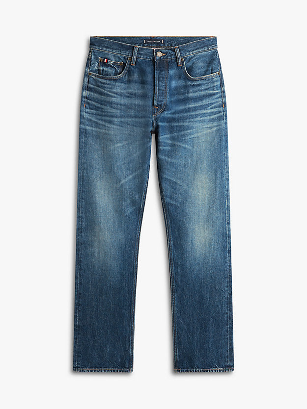 Dover Whiskered Regular Straight Leg Jeans