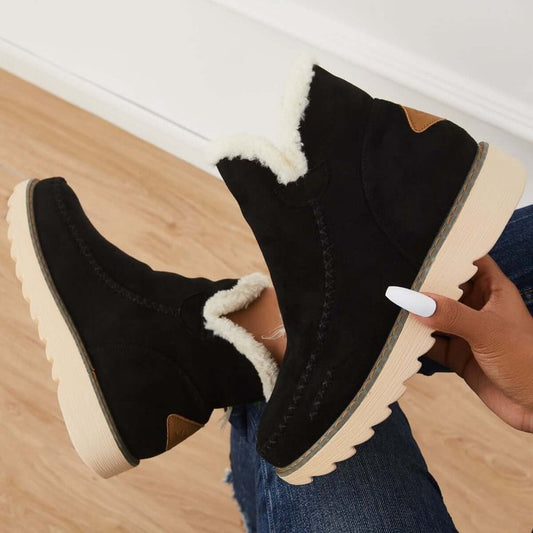 Klassische rutschfeste Knöchel-Schneestiefel für Damen