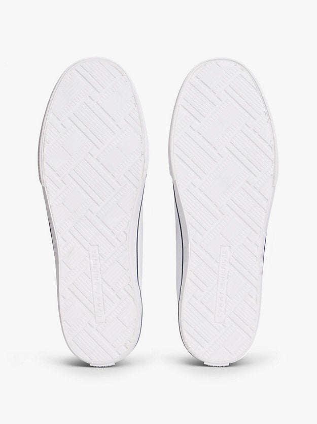 Leather Monogram Lace-Up Trainers