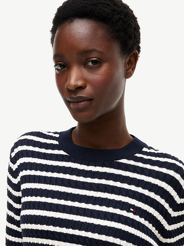Cable Knit Crew Neck Jumper