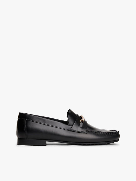 Leather Monogram Horsebit Chain Loafers