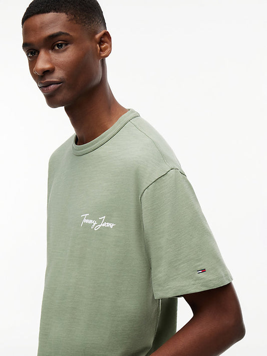 Back Graphic Textured Relaxed T-Shirt