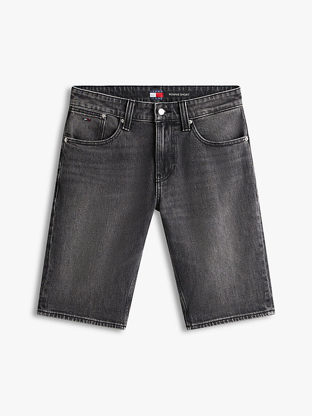 Ronnie Slim Black Denim Shorts