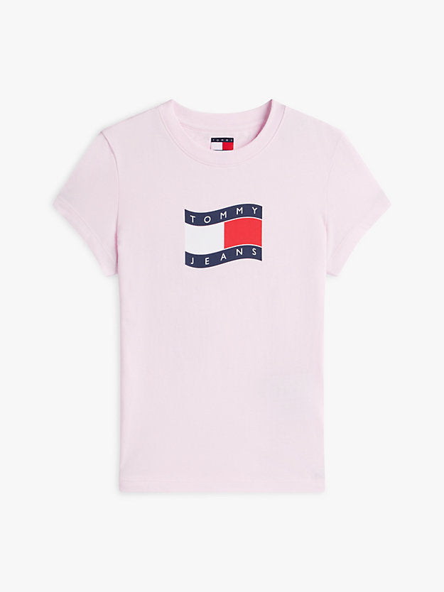 Wavy Flag Jersey Slim T-Shirt