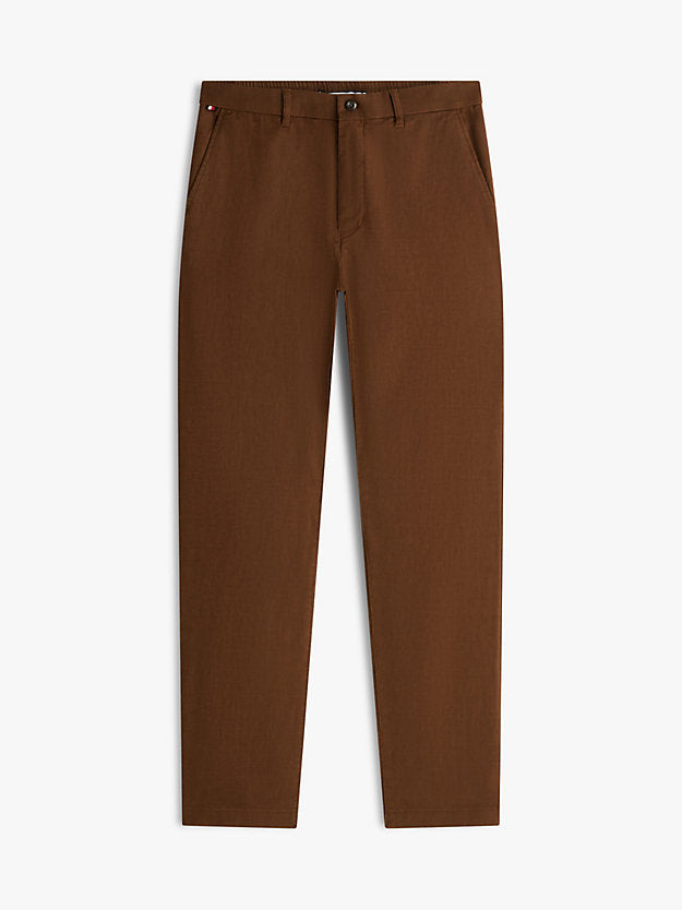 Denton Straight Leg Linen Blend Chinos