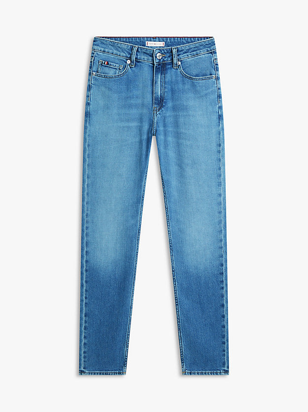 Faded Mid Rise Slim Jeans