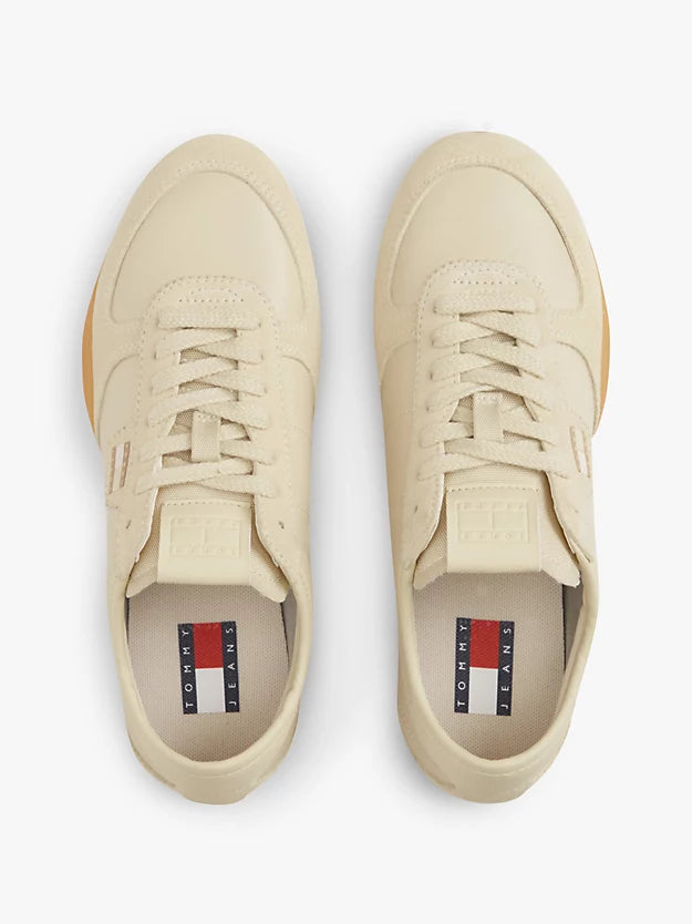 Leather Low Profile Ballet Trainers