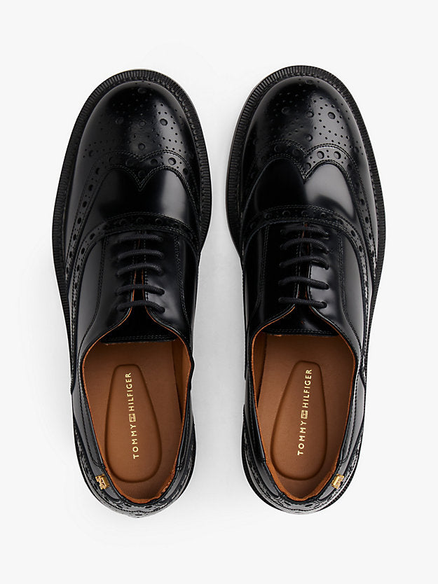 Leather Brogue Oxford Shoes