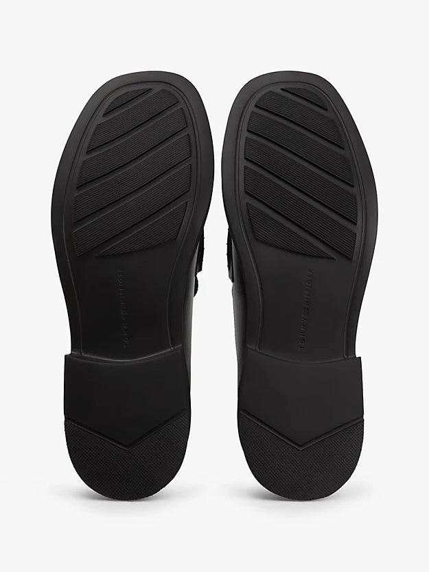 Leather Chunky Penny Loafers