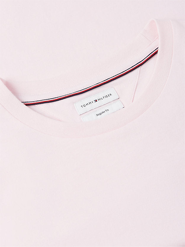 Flag Embroidery Jersey Crew Neck T-Shirt