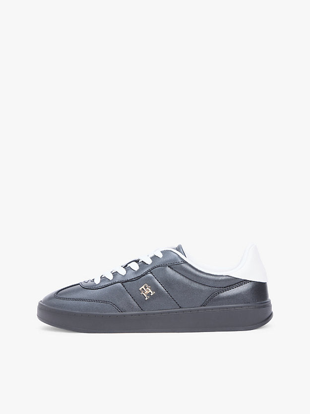 Monogram Metallic Trainers WiLeather