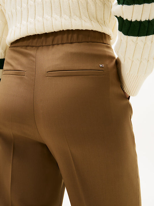 Timeless Wool Blend Wide Leg Trousers