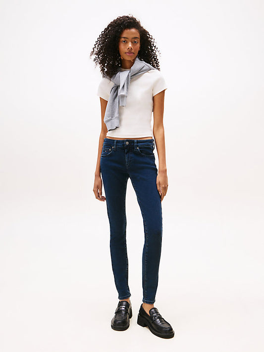 Faded Low Rise Skinny Jeans