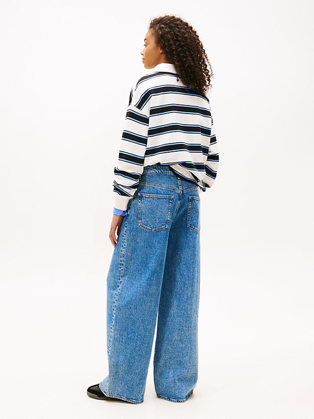 Faded Mid Rise Loose Jeans