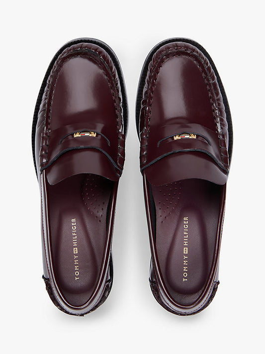 Patent Leather Block Heel Loafers