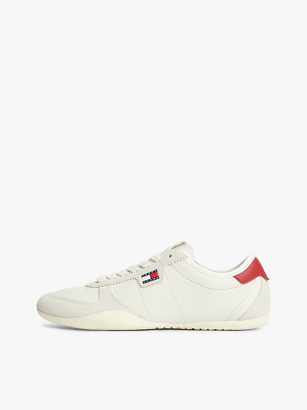 Leather Low Profile Ballet Trainers