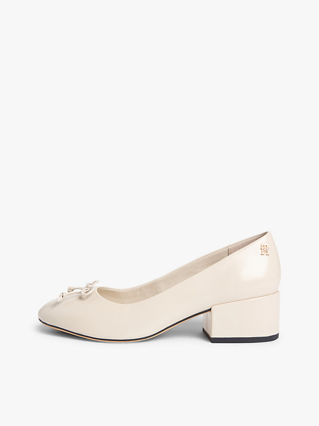 Leather Mary Jane Block Heels