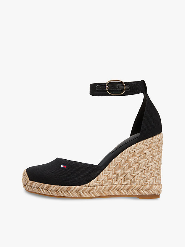 Canvas High Wedge Espadrilles