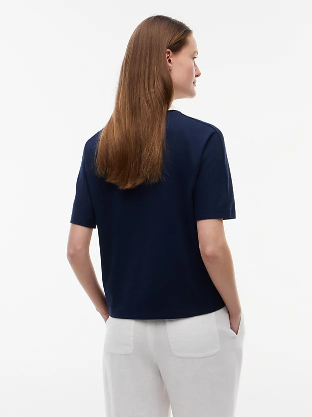 Regular Fit Gold-Tone Button Polo Shirt