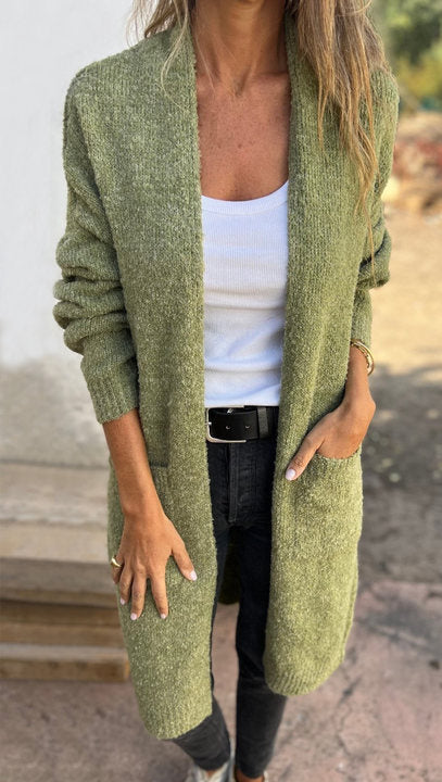 🔥Nur noch 36 Stück auf Lager – Damen Freizeit Strick Oversized Cardigan mit Taschen