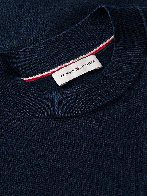 Fine Knit Jersey Short Sleeve Jumper