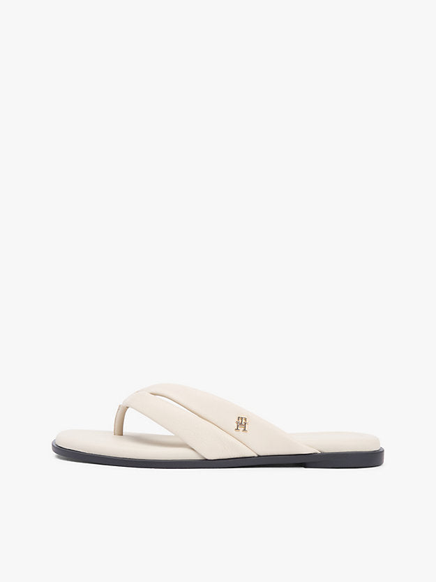 Leather Toe Post Flat Sandals