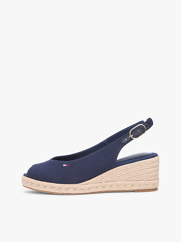 Hemp Slingback Wedge Espadrilles