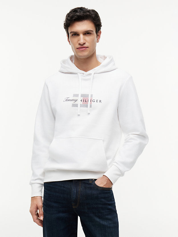 Flag Graphic Terry Drawstring Hoody