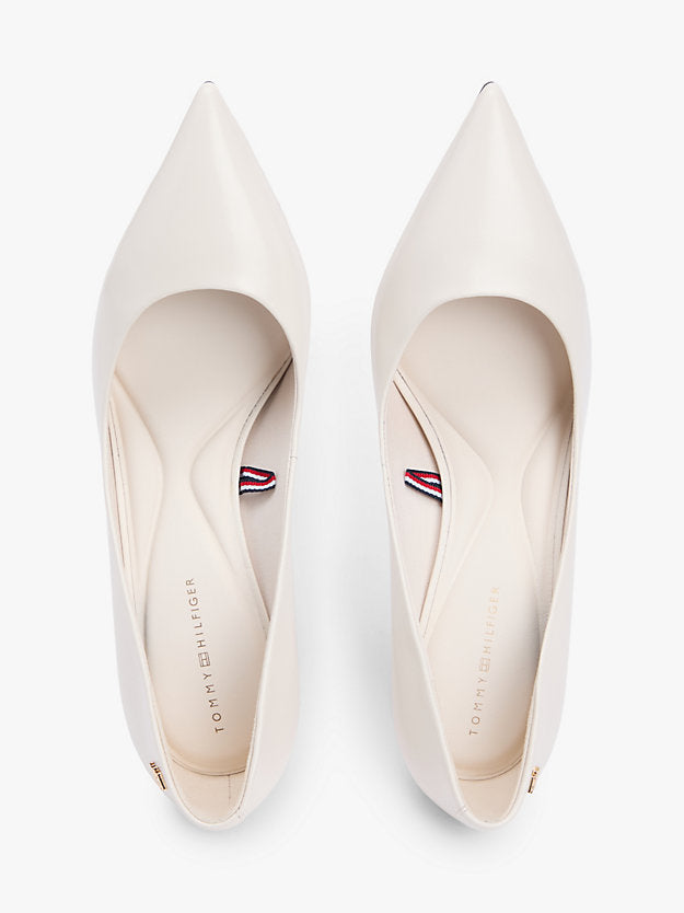 Leather Pointed Toe Stiletto Heels