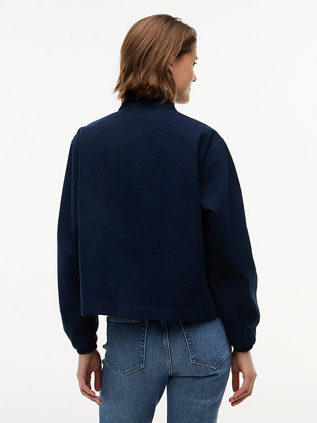 Peached Canvas Zip-Thru Jacket