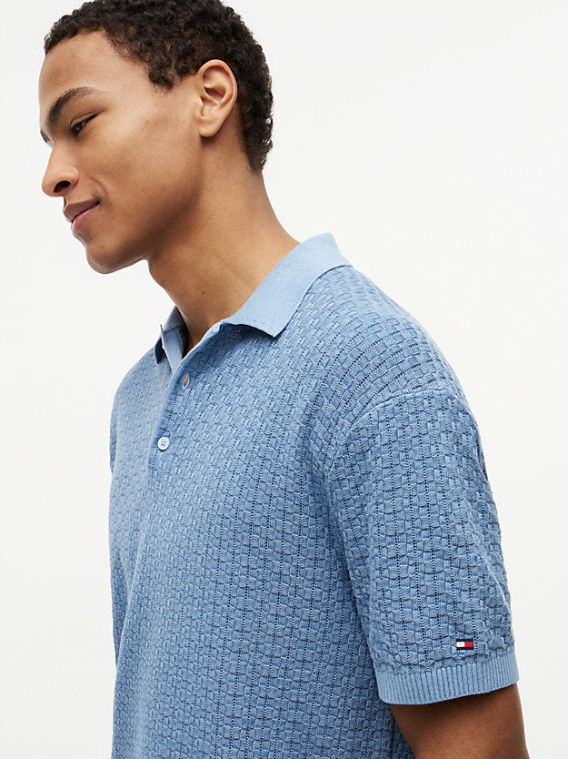 Washed Structured Polo Shirt