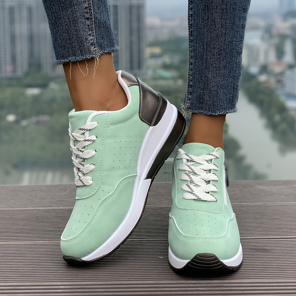 🔥Letzter Tag Promotion 60% RABATT - Bequeme orthopädische Damen-Sneaker mit seitlichem Reißverschluss und dicker Sohle