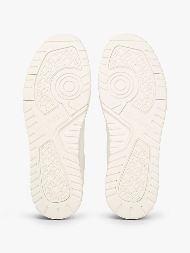Mixed Texture Basketball Trainers WiLeather