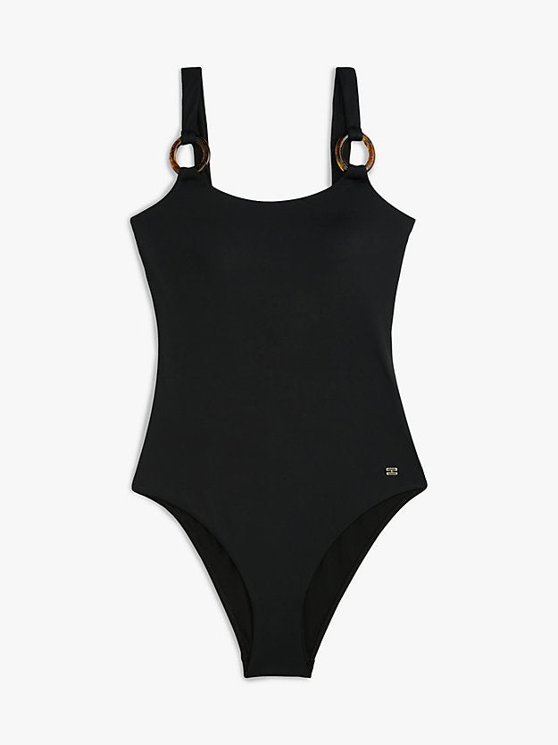 Tortoiseshell Ring Scoop Back Swimsuit