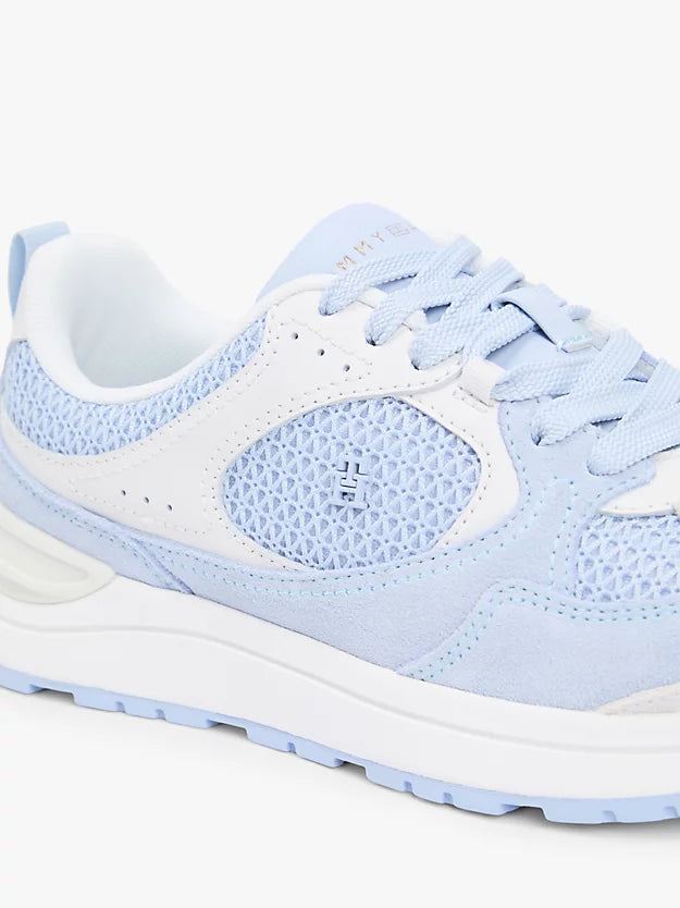 Tonal Monogram Mixed Texture Trainers