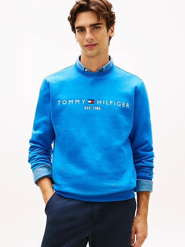 Logo Embroidery Fleece Sweatshirt