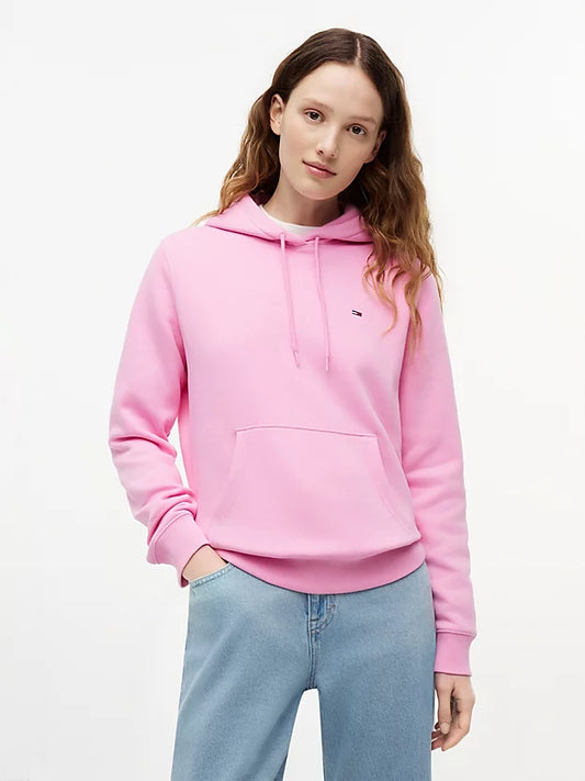 Flag Embroidery Fleece Drawstring Hoody