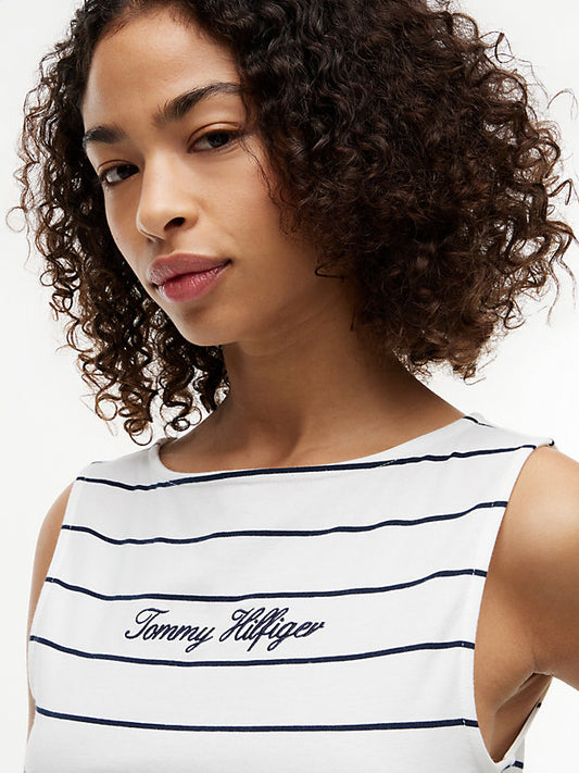 Slim Boat Neck Tank Top