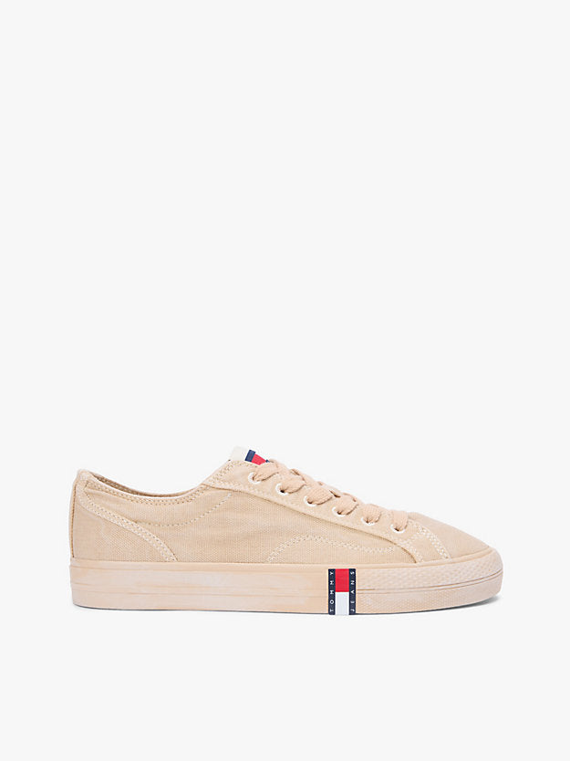 Archive Flag Stripe Washed Canvas Trainers