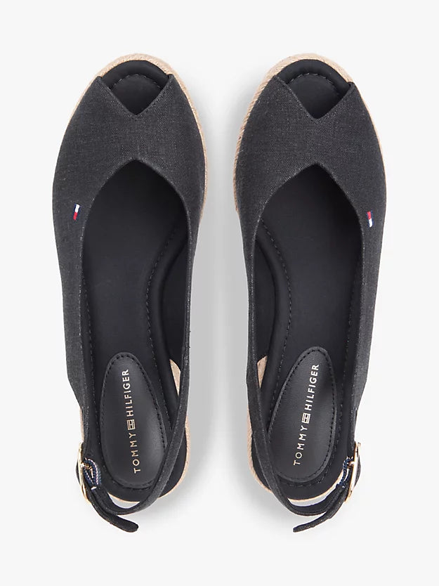 Hemp Slingback Wedge Espadrilles