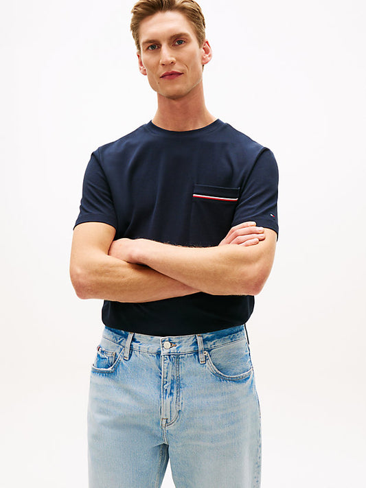 Global Stripe Pocket Pique Jersey T-Shirt