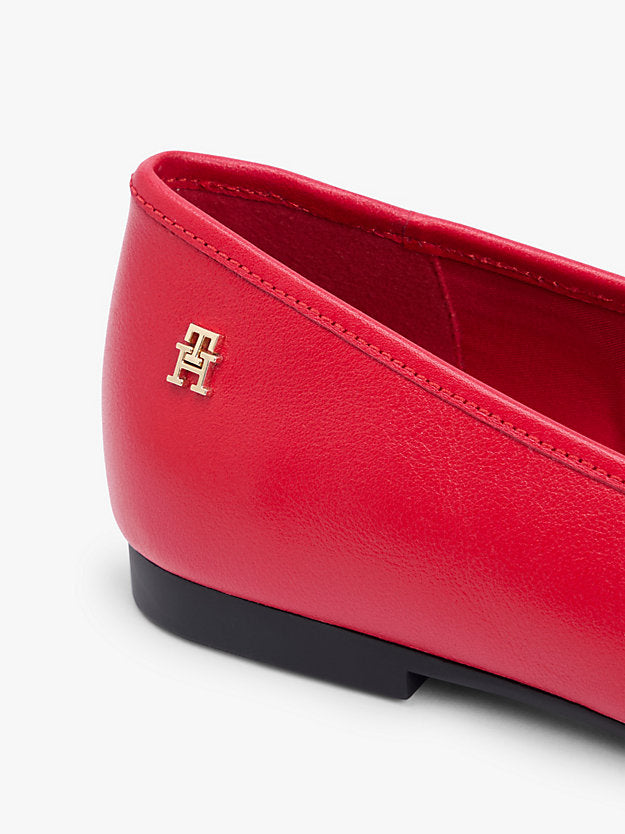 Monogram Leather Ballerinas