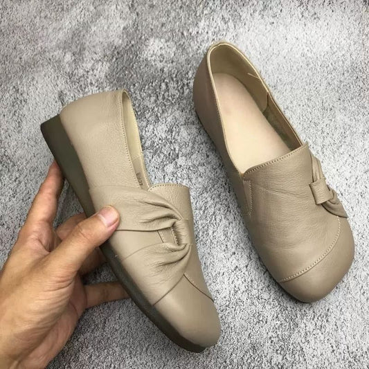💖Letzter Tag Aktion 60% RABATT - Damen Lederschuhe mit weicher Sohle und rutschfester Laufsohle