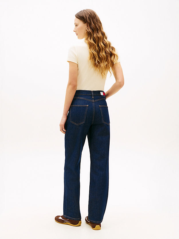 High Rise Slim Straight Leg Jeans