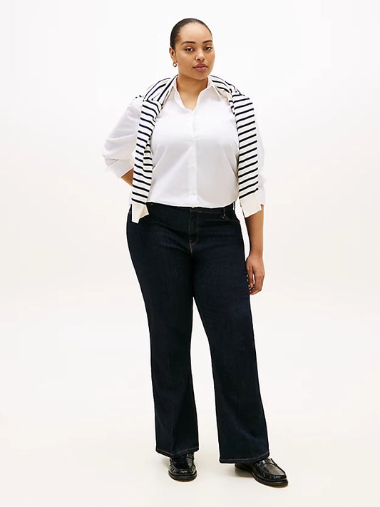 Curve Oversized Fit Logo Embroidery Shirt