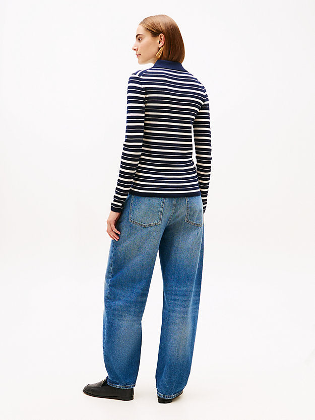 Polo Collar Slim Cardigan WiSilk